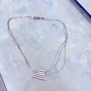 Elegant Sterling Silver Necklace.